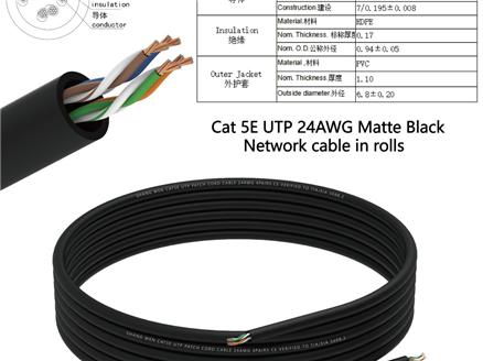 Car5E 24AWG 非蔽网线网线定制款